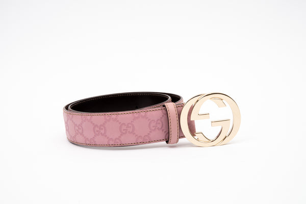 Gucci Guccissima Interlocking G belt – Luxmary Handbags