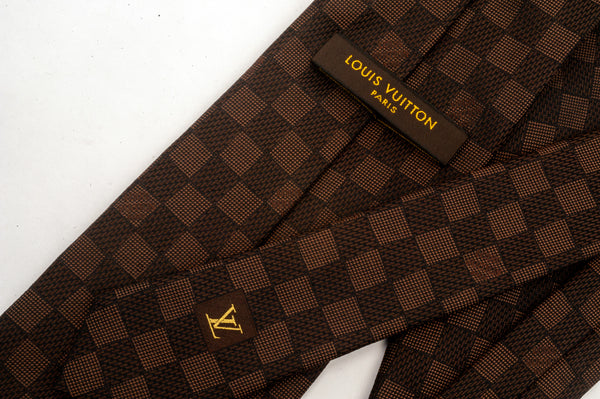 Louis Vuitton Damier Print Tie