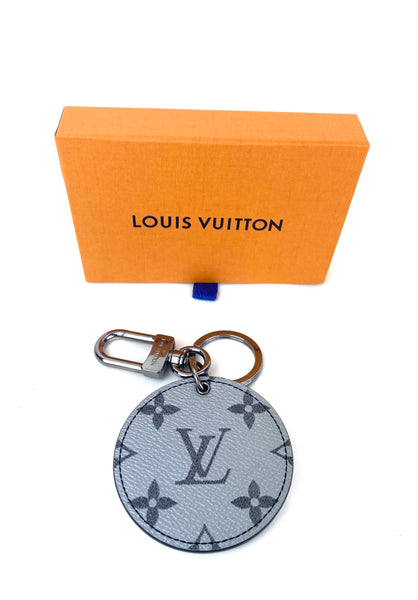 Louis Vuitton Porte Cles Cube Keychain Bag Charm Silver