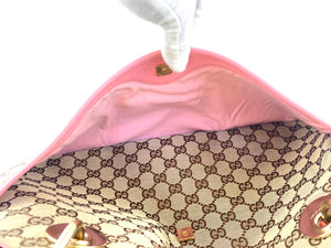 Gucci  Monogram Pink Medium Eclipse Shoulder Bag