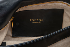 Escada Black Heart Quilted Handbag