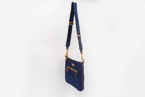 Prada Royal Blue Nylon Crossbody Bag