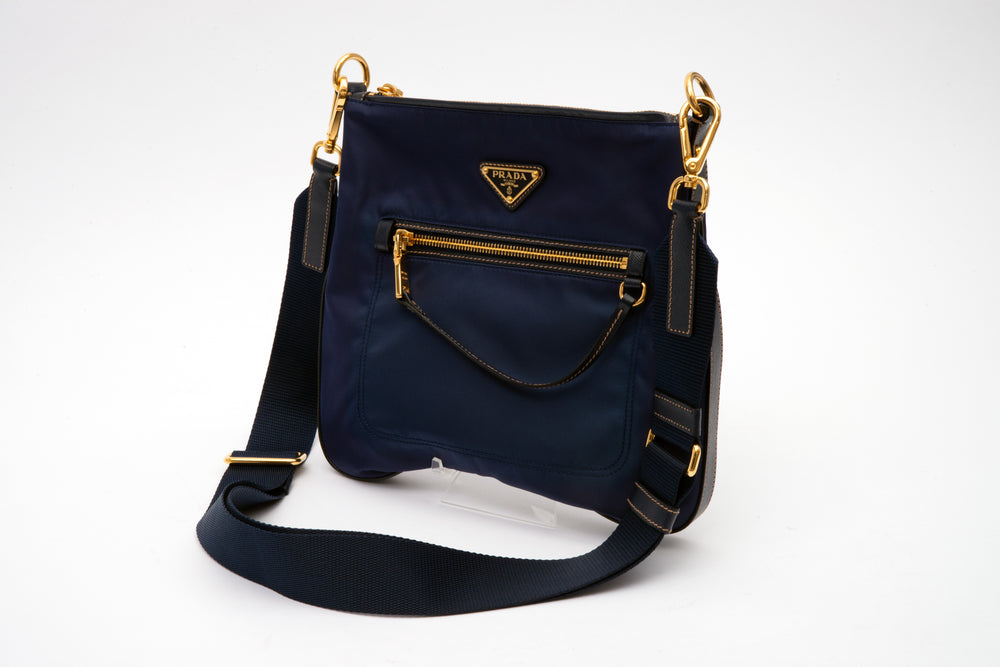 Prada Royal Blue Nylon Crossbody Bag – Luxmary Handbags