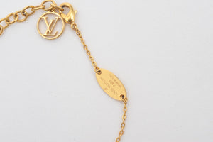 Louis Vuitton LOUIS VUITTON Bracelet Nanogram Name Tag LV Circle Gold  Silver M63142
