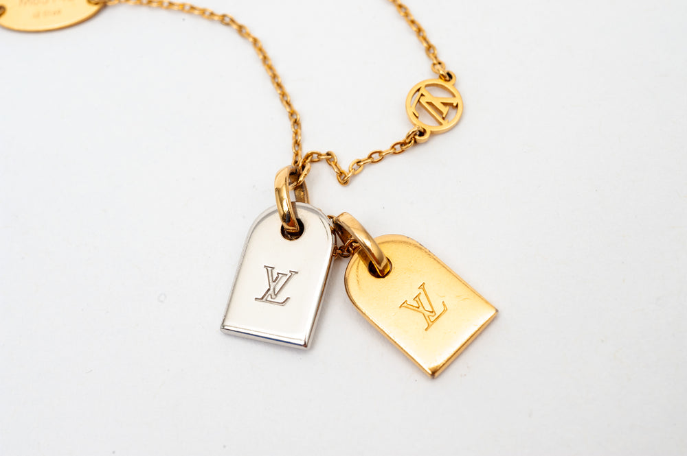 Louis Vuitton Nanogram Name Tag Necklace