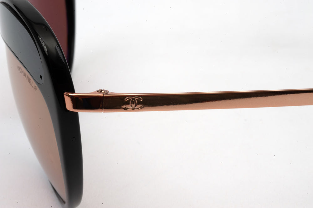Chanel Butterfly Runway 18K Rose Gold Sunglasses