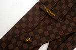 Louis Vuitton Brown Damier Print Tie