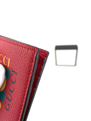 Gucci Red Logo Bifold Wallet