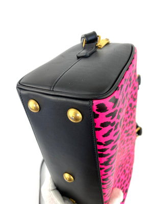 YSL Pink Leopard Mini Duffle Bag