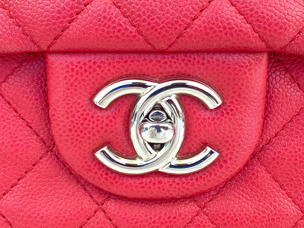 Chanel 12 Series Maxi Soft Caviar in Lipstick Pink