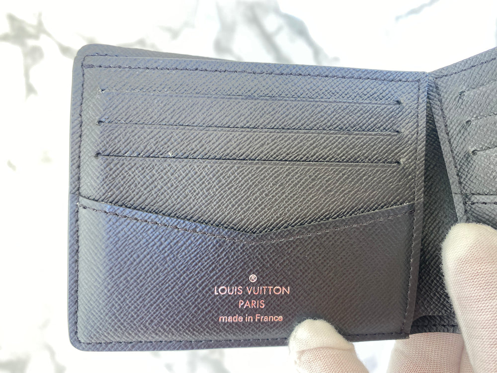 Louis Vuitton Slender Wallet Monogram Eclipse Canvas Black 1552361