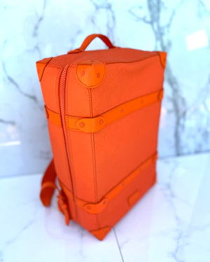 Louis Vuitton Soft Trunk Backpack Monogram MCA Orange in Taurillon Leather  with Orange