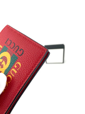 Gucci Red Logo Bifold Wallet