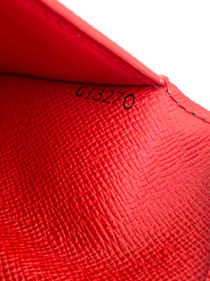 Louis Vuitton Red Epi Leather Pocket Organizer Louis Vuitton