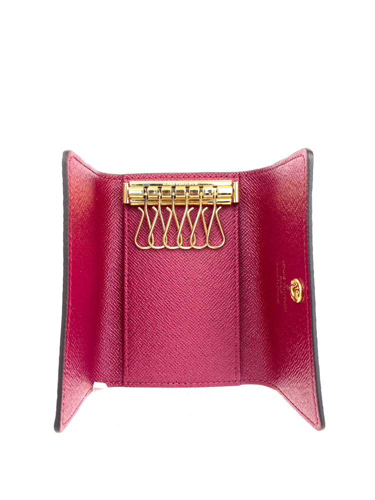 Louis Vuitton Monogram 6 Key Holder in Fuchsia