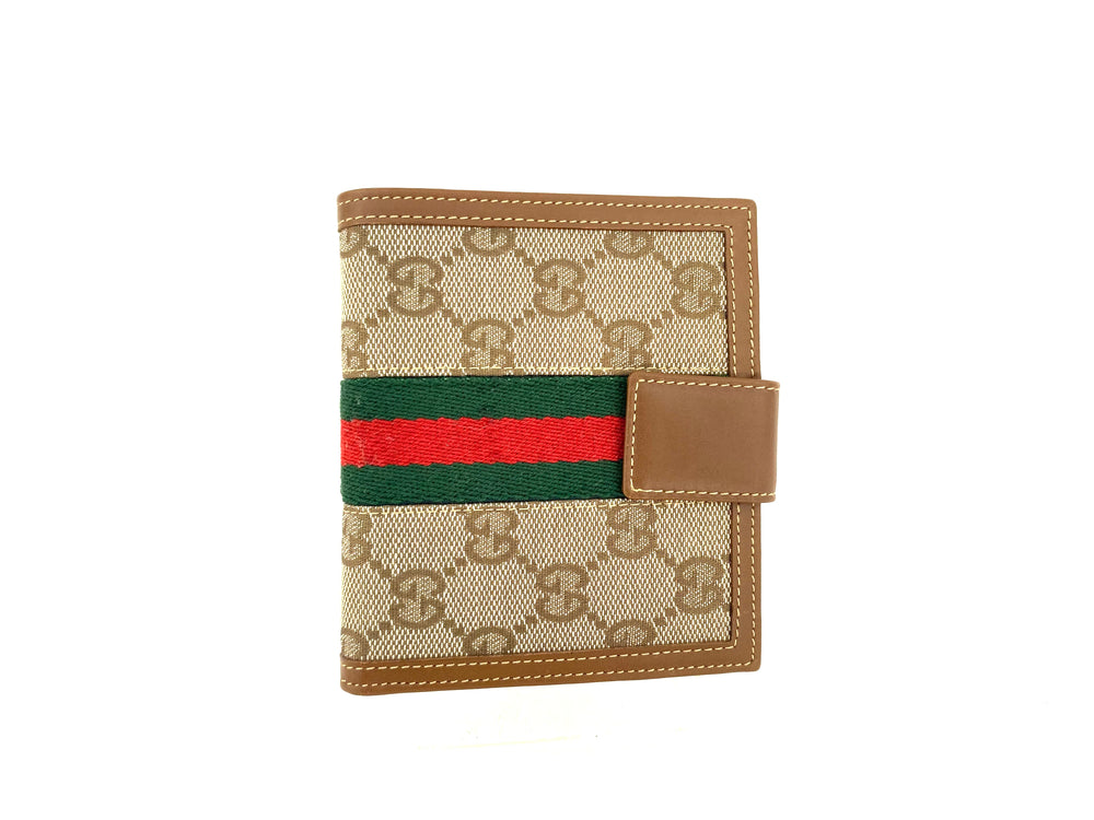 Gucci GG French Flap Sherry Line Bifold Wallet